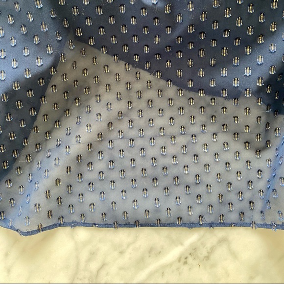 J. CREW Navy Gold Polkadot Dress - Picture 6 of 7